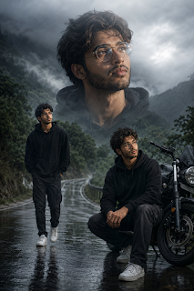 How to Create Cinematic Rainy Double-Exposure Portraits with AI